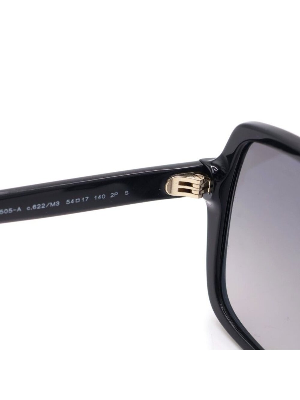 ★SOLD★ Chanel Polarized Sunglasses Squareshape Gold Logo Black Eyewear - Picture 4 of 6